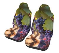 Desert Grapes Dua Sarung JOK Mobil,& Sarung JOK Mobil Depan, Cocok Untuk Sebagian Besar Mobil, SUV, Truk, Van, Dll.