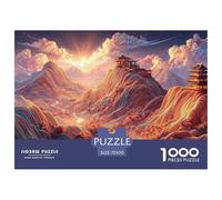 Desert Landscape at Sunset 1000 Piece Corte Preciso Rompecabezas Traditional Chinese Architecture Divertido Jigsaw Educativo Amigos 70x50cm/1000pcs
