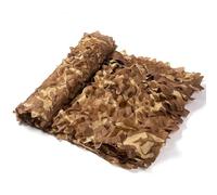 Desert Marrón Camouflage para Pantalla de Privacidad Bares, Jardín, Camping Malla Doble Red de Camuflaje Desierto Sombrilla Ciego para Pérgola, Jardín(5'x49'(1.5x15.0 m))