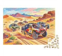 Desert Offroad Puzzles 1000 Piezass Papel Reciclado Rally Race Art Puzzle for Boy & Girl Regalo Divertido & Actividad for Home Great Regalo for Child‘s Birthday 70x50cm/1000 piezass