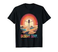 Desert Soul Boho Woman Sunset Design Camiseta