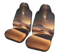 Desert Stars Dua Sarung JOK Mobil,*, Sarung JOK Mobil Depan, Cocok para Sebagian Besar Mobil, SUV, Truk, Van, Dll.