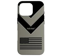 Desert Tan Bandera Americana Táctica Militar Diseño Patriótico Carcasa para iPhone 16 Pro