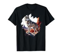 Desert Wolf Wilderness Wildlife Western Nature Scene Camiseta