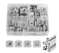 DesertBoy 40 Piezas Tuercas Deslizantes, M4 M5 M6 M8, Tuerca de Ranura en T, Tuercas de T-Ranura, T Tuerca de Acero Carbono Serie 3030, para Ranura de Extrusión Perfil Aluminio Estándar de Serie 30