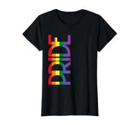 Desfile del Orgullo Gay Derechos LGBTQ Camiseta gráfica económica, Mujer, Negro, M