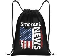 Desfinanciar A Los Medios De Comunicación Noticias Falsas Hombre Mujer Bolsa De Gimnasio Impermeable Bolsa De Deporte Ligera Mochilas Deportiva Para Playa Voleibol Baloncesto