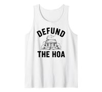 Desfinanciar la HOA Funny Homeowners Association Broma Vecinos Camiseta sin Mangas