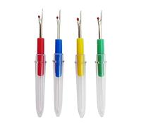 Desgarrador de costuras con tapa, herramienta para coser a mano, bordado, punto de cruz, bricolaje, cortador de hilo con cubierta de seguridad, herramienta de desenganche rápido para costurera