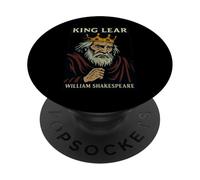 Desgastado King Lear Shakespeare Tragedy Play Title Picture PopSockets PopGrip Adhesivo