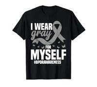 Desgaste Gris de Apoyo para la concienciación sobre el Trastorno límite Camiseta