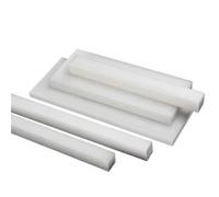 Desgaste - proceso plástico de nylon blanco resistente del cojín perforación bloque Rod PA66 la barra cuadrada(White,1pcs 5x200x200mm)