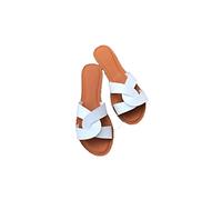 Desgipes de Mujeres Tobas de la Mujer Zapatillas de Verano Zapatillas de Verano al Aire Libre Zapatillas de Playa de Sandalias de Cuero Femenino 7.5 Reino Unido