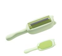 Deshedding Brush, Static Pet Cat Hair Grooming Comb, Gentle and Comfortable Animal Cleaning Brush for Family, Friends, Teen Use, 8.66x2.36x1.97 inches, Green Blue Yellow