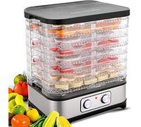Deshidratador con regulador de temperatura, deshidratador de alimentos, fruta, carne, fruta, deshidratador, sin BPA, 8 pisos, botón