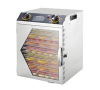 Deshidratador de Alimentos 18 Bandejas de Acero Inoxidable Deshidratadoras de Carne Setas y Fruta Secador de Alimentos Eléctrico 800 W para Cecina Frutas Verduras,12thfloor