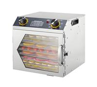 Deshidratador de Alimentos 18 Bandejas de Acero Inoxidable Deshidratadoras de Carne Setas y Fruta Secador de Alimentos Eléctrico 800 W para Cecina Frutas Verduras,8thfloor
