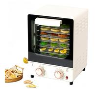Deshidratador de Alimentos de 8 Bandejas, Máquina Eléctrica para Secar Alimentos con Control Digital de Temperatura de 30-90°C, Temporizador de 12H, Asa a Prueba de Calor, para Cecina, Carne, Frutas