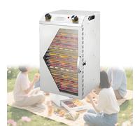 Deshidratador de Alimentos Deshidratadoras de Carne Setas y Fruta Deshidratadora con 18 Bandejas de Acero Inoxidable Deshidratador con Temperatura Regulable,18thfloor