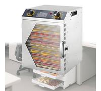 Deshidratador de Alimentos Deshidratadoras de Carne Setas y Fruta Deshidratadora con 18 Bandejas de Acero Inoxidable Deshidratador con Temperatura Regulable,12thfloor