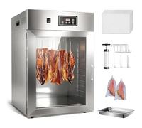 Deshidratador de Alimentos, Más Grande Que 10 Bandejas con Gran Espacio de Secado de 32L, Bandejas de Acero Inoxidable, Secado Más Rápido con 800W, Secador de 90°C para Carne Seca, Hierbas, Carne