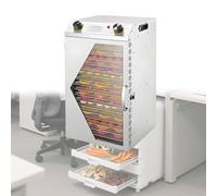Deshidratador de Alimentos Silencioso Deshidratadora de Frutas con 18 Bandejas Deshidratadoras de Carne Setas y Fruta Bandejas de Acero Inoxidable,18thfloor
