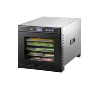 Deshidratador de Alimentos - VEVOR - 6 Bandejas - Acero Inoxidable - Pantalla Táctil - 30x33 cm