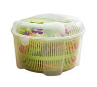 Deshidratador de ensalada genérico manual, eliminación de humedad, 21x21x14cm, secador de ensalada, cesta de lavado de verduras, gran capacidad, para ensalada, verduras, frutas