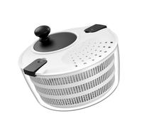 Deshidratador de ensalada manual de 4 L, contenedor transparente, eficiente, extractor de agua vegetal de dos capas, mango de mano, spinner de ensalada