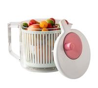 Deshidratador de ensalada - Spinner manual de verduras para el hogar, de lechuga, componente innovador para limpieza de frutas, secado rápido, rutina de preparación de comidas, cocina pequeña