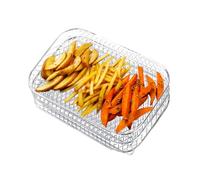 Deshidratador de tostadas para freidora de aire | Estante de cocina multicapa de acero inoxidable para cestas dobles, accesorios, freidoras de aire, crujientes, para calentar alimentos, cocina, uso