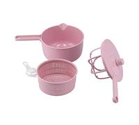 Deshidratador de Verduras Ensalada Manual Spinner Secador de Frutas Cesta de Lavado Suministros de Cocina para una Preparación Rápida y Fácil Limpieza Diseño de Largo para (PINK)