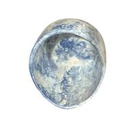 Deshojador De Hierbas - Cuenco De Cerámica Artesanal | Herramienta Con 4 Agujeros Para Retirar Hojas De Col Rizada, Acelga O Romero | Accesorio De Cocina Para Cocineros Y Amas De Casa