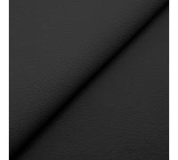 DESHOME Cloe 5 metros - Tela por metros de polipiel impermeable | Imitación cuero resistente para tapizar sillas, sofás, cojines y proyectos de decoración ancho 140 cm Negro