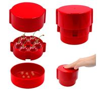 Deshuesado de Cerezas, multi-deshuesador de cerezas fácil de apretar, herramienta para deshuesar cerezas para 6 cerezas a la vez, para Eliminación Rápida de Piedras de Frutas, Deshuesador de Cerezas