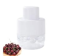 Deshuesador de cerezas, 7 agujeros, portátil para quitar huesos de cereza, extractor portátil para frutas con protección contra salpicaduras, ahorra cocina para todos