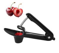 Deshuesador De Cerezas,Deshuesador Cerezas,Quita Huesos De Cerezas,Eliminador De NúCleo De Cereza De Acero Inoxidable, Trabajo RáPido Y Limpio, Lavavajillas Disponibles, Ahorro De Espacio (Negro)