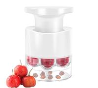 Deshuesador de cerezas múltiple - Deshuesador de 7 agujeros tipo empujador, utensilio de cocina multifunción para postre mermelada de jugo de frutas para bayas