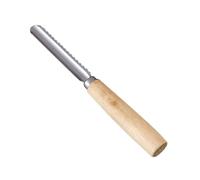 Deshuesador de frutas, manual de acero inoxidable resistente, accesorio de cocina multifunción extractor de núcleos con mango de madera para preparar ensaladas y bandejas de frutas