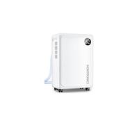 Deshumidificador 12L/Día, Homtronics Dehumidifier Eléctrico de Gran Tamaño | Temporizador, Pantalla LED, Apagado Automático, Modo Silencioso, Bajo Consumo Con Tubo de Desagüe, para, Baños, Dormitorios