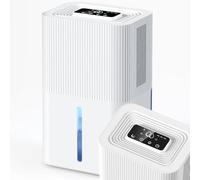 Deshumidificador 2700ML eléctrico Deshumidificador de habitaciones silencioso con apagado automático, temporizador, modo sleep, luz nocturna de 7 colores, portátil, ara el Dormitorio,Baño, Armario