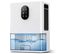 Deshumidificador 3000ML, 2 Modos Deshumificadores de Humedad, Pequeño Electrico Deshumidificador Silencioso con Temporizador, 7 Luces de Color, Apagado Automático, Protector de Descongelación