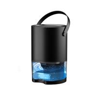 Deshumidificador de aire 1000 ml, pequeño deshumidificador eléctrico para dormitorio, silenciador, 7 LED coloridos, deshumidificador de aire anti moho para 10-20 ㎡, para armario, baño (negro)