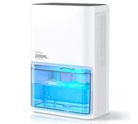 Deshumidificador de aire 2000 ml, 25 dB, silencioso, para reemplazar gránulos de deshumidificador, eléctrico, deshumidificador de habitación de ahorro de energía con apagado automático, indicador LED