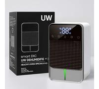 Deshumidificador de Humedad Eléctrico Portátil y Silencioso | Anti Humedad para Habitaciones, Baños y Armarios de 10-15 m² | Con Modo Noche y Auto Apagado