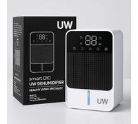 Deshumidificador de Humedad Eléctrico Portátil y Silencioso | Anti Humedad para Habitaciones, Baños y Armarios de 10-15 m² | Con Modo Noche y Auto Apagado