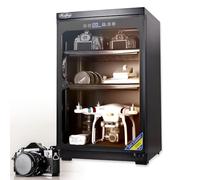 Deshumidificador De Productos ElectróNicos, Estantes Ajustables, Pantalla LED de Temperatura/Humedad, Silencioso y de Bajo Consumo para DSLR, Objetivos, Drones, Estudios, Coleccionables 80L