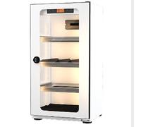 Deshumidificador Digital con cámara y gabinete seco, Caja Seca electrónica con luz LED de 3000 K y Cerradura de combinación, Caja electrónica a Prueba de Humedad for Lentes de cámara(White,50L)