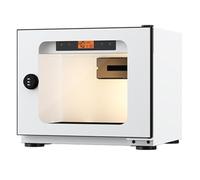 Deshumidificador Digital con cámara y gabinete seco, Caja Seca electrónica con luz LED de 3000 K y Cerradura de combinación, Caja electrónica a Prueba de Humedad for Lentes de cámara(White,20L)