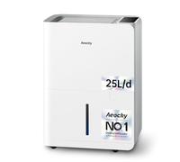 Deshumidificador Max 25L/d, AEOCKY Tamaño de la habitación aprox. 200 m³ (50 m²), deshumidificador inteligente con compresor y manguera de drenaje, ideal para secar la ropa, dormitorio, baño y sótano